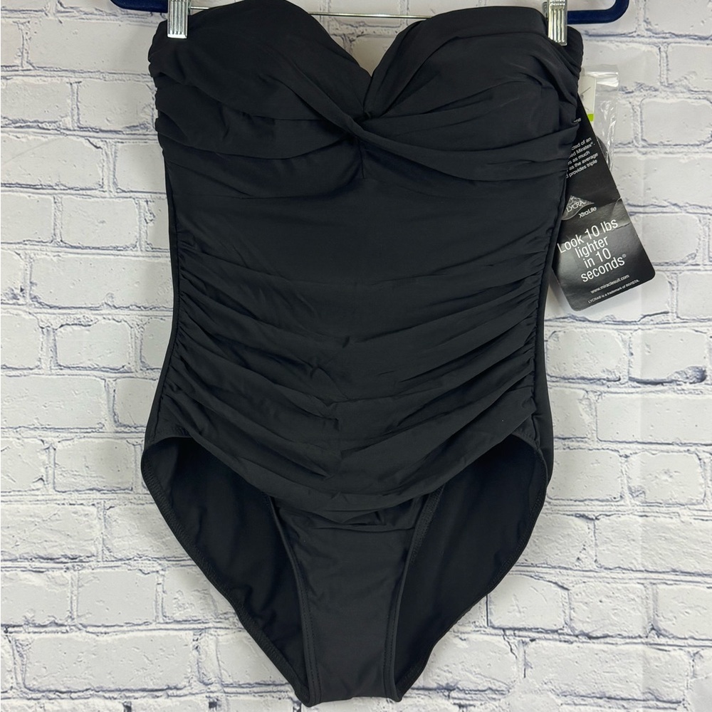 Miraclesuit Black One-Piece Swimsuit NWT